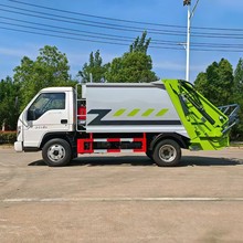 市政环卫压缩式垃圾车 小区街道垃圾清运车 蓝牌压缩垃圾车出口