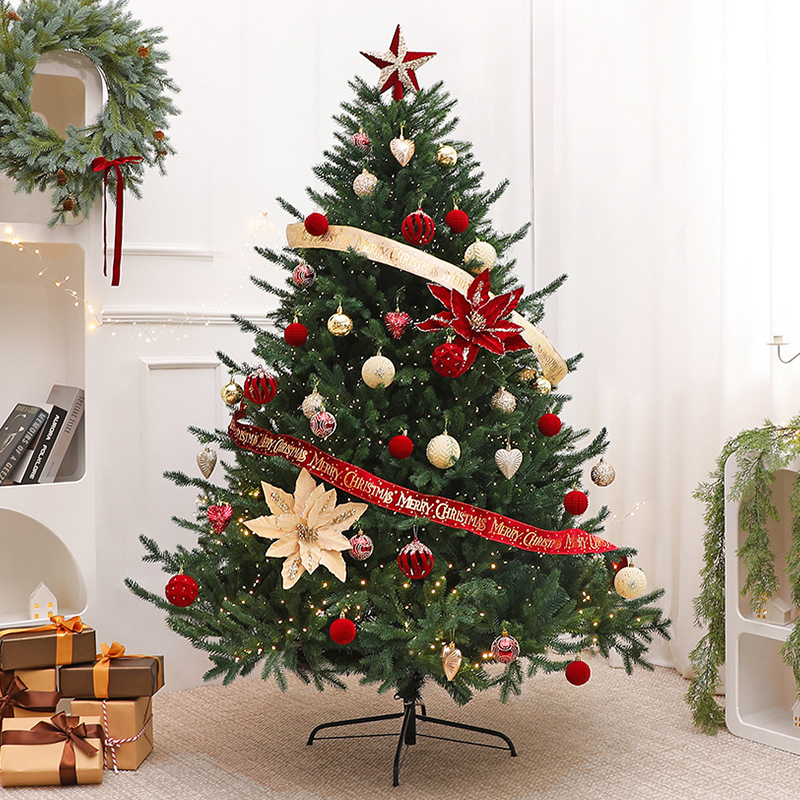 2025 nuevo árbol de Navidad grande decoración de Navidad doméstica inwind gran diseño de escena en línea de alto nivel