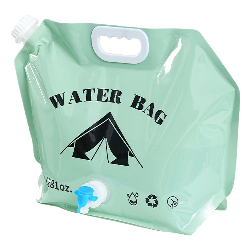 Engrosado Cubo de coche con grifo bolsa de cerveza portátil acampar al aire libre portátil plegable bolsa de almacenamiento de agua