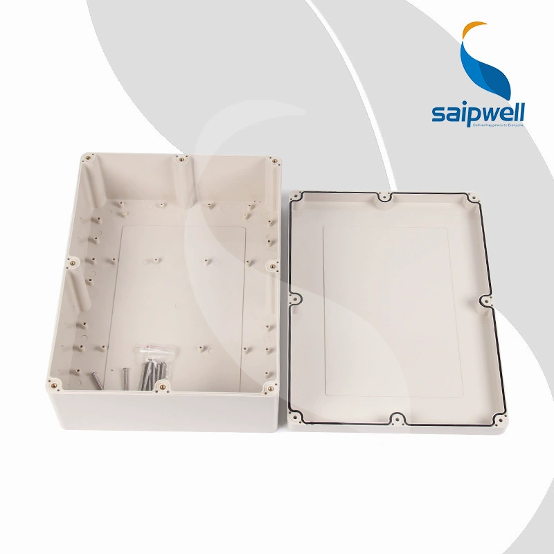 saipwell wholesale screw-fixed button box 320*240*110 relay box outdoor plastic junction box