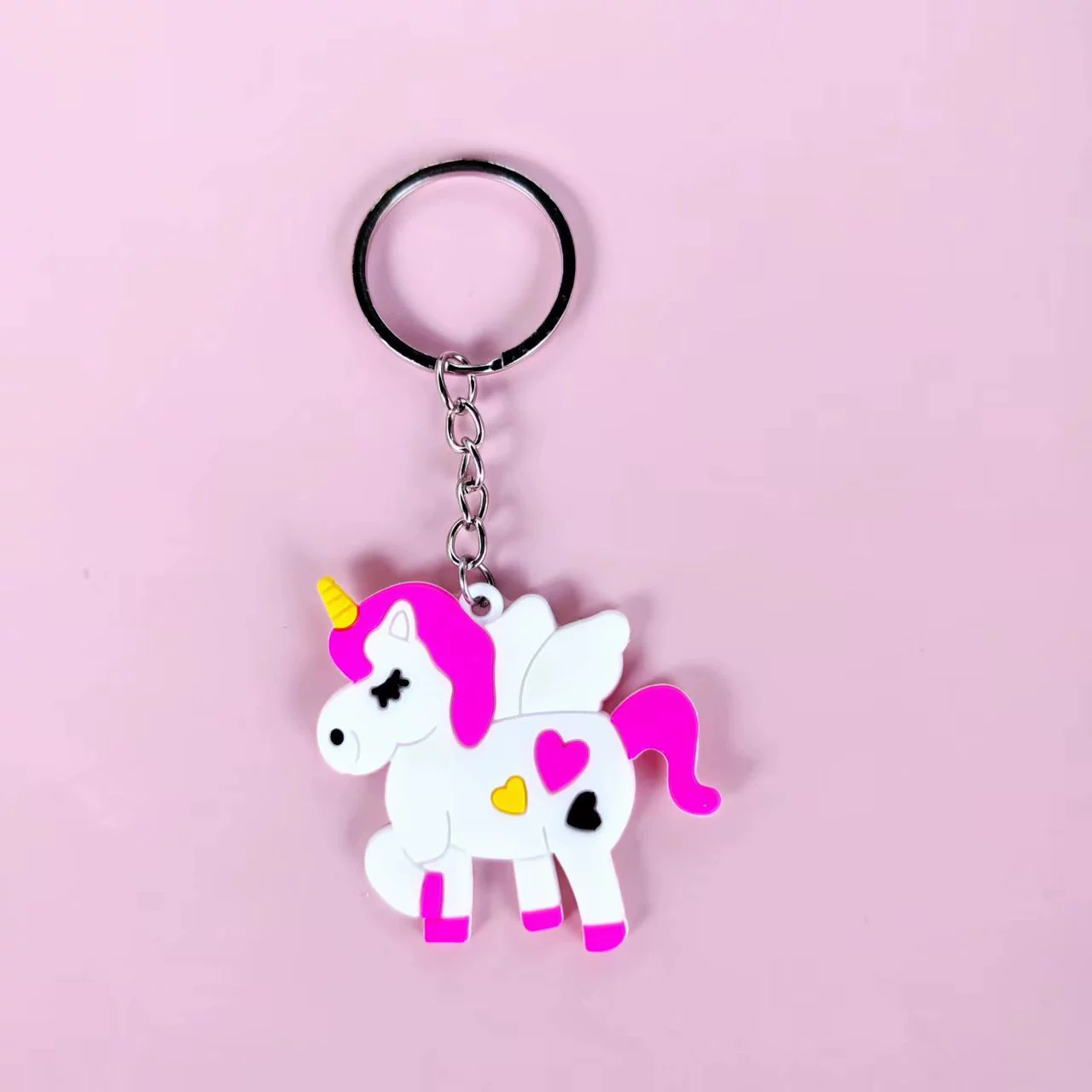 Брелок из ПВХ, радужная подвеска из мягкой резины, украшения, игрушка, новая коллекция, городской стиль, единорог, подарок на день рождения
