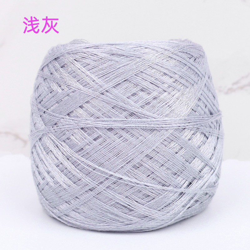 Siyue al por mayor de primavera y verano de seda de morera Tencel hilo de lana tejida a mano bricolaje Bola de seda de hielo hilo de lana fina