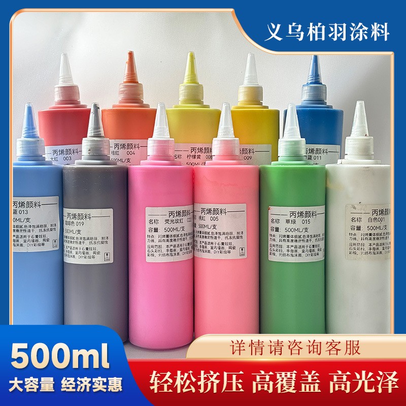 Pigment painted art acrylic