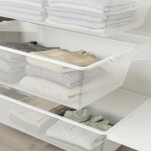 Wholesale Wall-Mounted Metal Wardrobe Assembly Wardrobe Simple Clothes Rack Storage Rack Storage Hanging Rack Metal