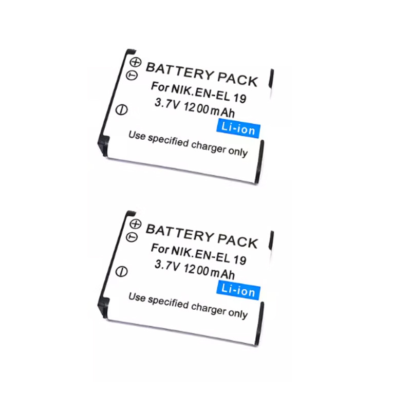 ENEL19电池适用尼康EN-EL19相机数码锂电池长续航可充电照相设备