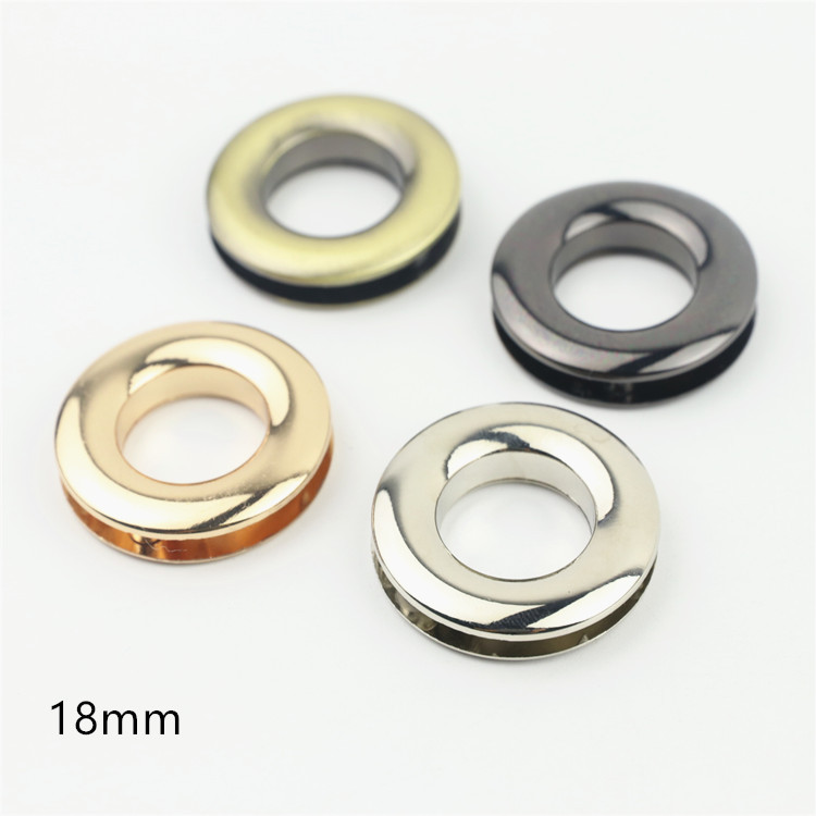 Luggage Hardware, Handbag Accessories, Alloy Screw-On Eyelets, Fox-Eye Die-Cast Eyelets, Bull-Eye Eyelets, Inner Diameter 1.8cm