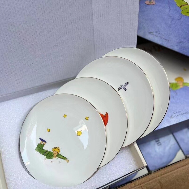 THEBEAST The Little Prince Bone China Meal Meal Plate Western-style Tableware Porcelain Set Wedding Birthday Gift