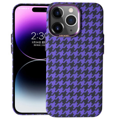 千鳥格磁吸適用iPhone14Promax手機殼棋盤格蘋果13全包防摔PC硬殼