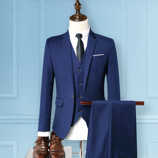 Small suit men's business Korean-style professional suit jacket best man suit three-piece suit trendy casual suit suit men