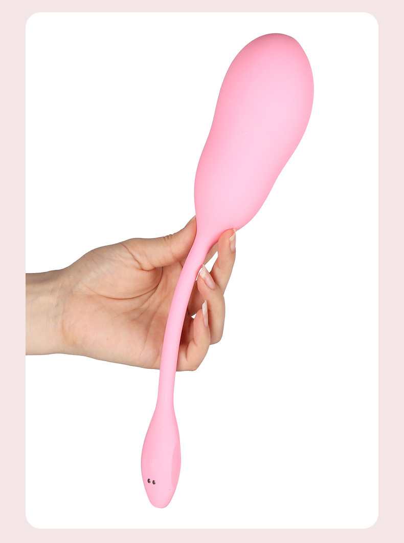 Remote Control Inflatable Vibrating Egg, Silicone Wearable Vibrator with Anal Plug Function, Pink — detail image 24