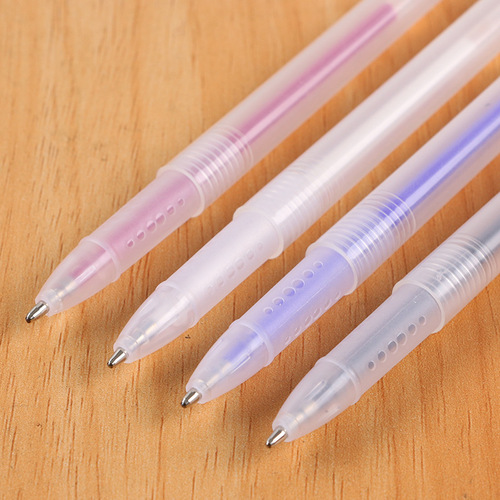 Factory direct sales neutral transparent pen barrel high temperature disappearing pen fabric leather thermal disappearing pen fabric marking disappearing pen