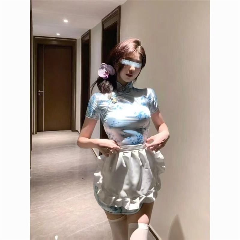 甜美可爱软萌Lolita洛丽塔蕾丝蓬蓬连衣裙蝴蝶结小猫围裙两件套女|undefined