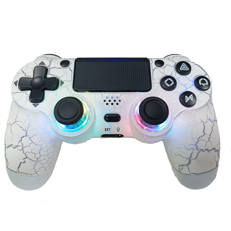 Control inalámbrico para consola de juegos P4, Bluetooth, vibración de doble motor, con simulación de seis ejes, control inalámbrico para juegos P4