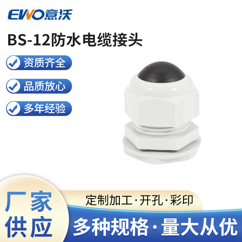 PG加长型固定格兰头  PG9电缆接头 BS-12防水电缆接头