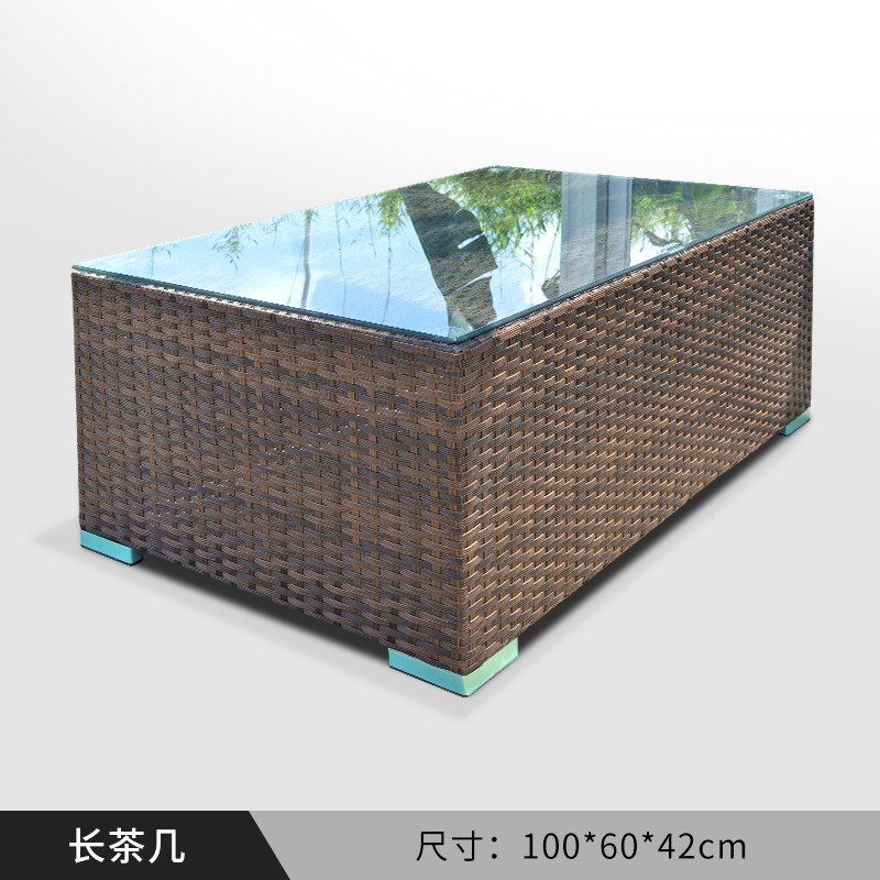 Nórdico de gama alta patio al aire libre cuerda tejida mesa y silla casa pequeña silla combinación patio jardín sillón mesa individual y silla