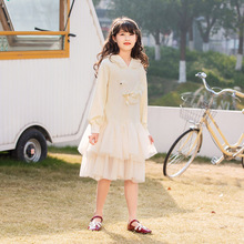 女童连衣裙春秋2025新款洋气女孩公主裙春装中大儿童长袖卫衣裙子