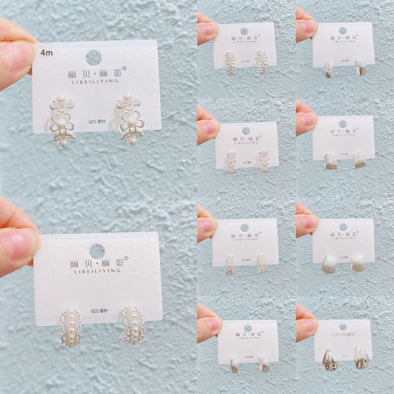 Liyin/Libeliying 金メッキシリーズフラワーインレイ多用途高品質気質トレンディファッション絶妙なイヤリング|undefined
