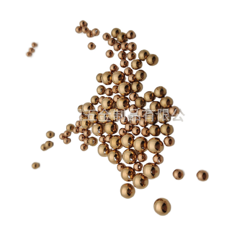 现货供应6mm五金实心圆H62实心黄铜球