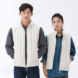 2023 New Autumn and Winter Warm Vest Women Windproof Warm Collar Casual Vest for Men