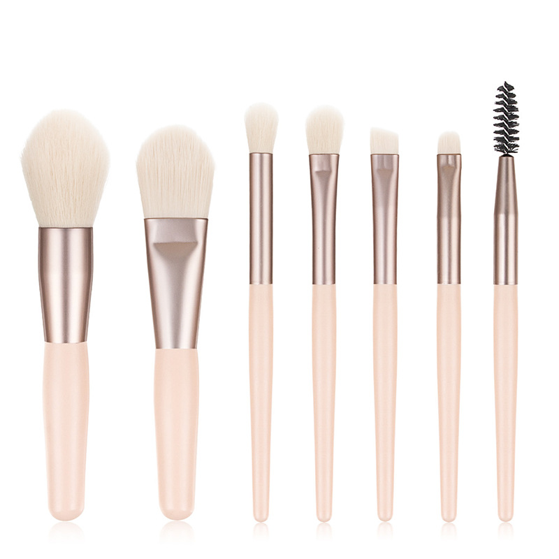 8 Mini makeup brush sets, beginners portable, concealer brush, foundation make-up brush, loose powder brush, beauty tools wholesale