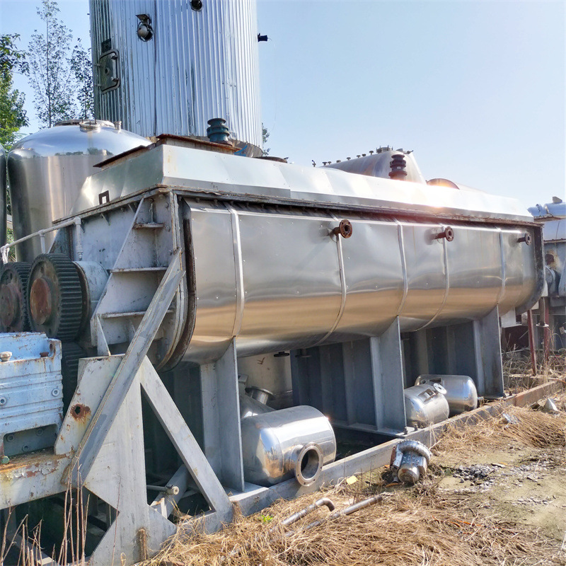 二手双轴桨叶干燥机 化工真空干燥设备 不锈钢豆渣干燥设备