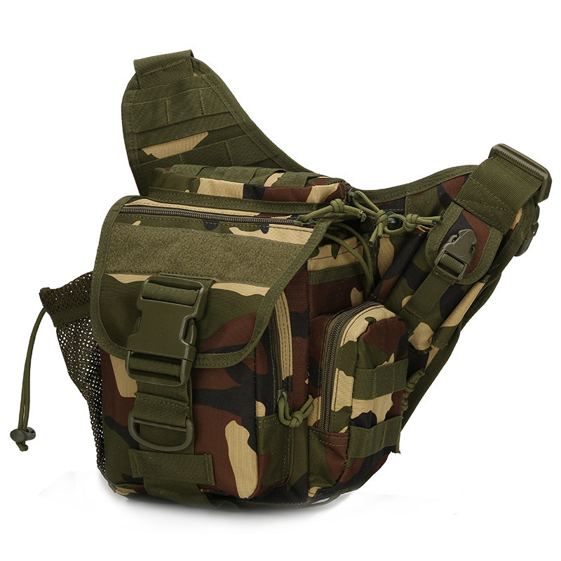 Al aire libre crossbody bolsa de la cámara SLR ventilador militar táctico sillín deportes ciclismo bicicleta corriendo hombro cintura colgando bolsa