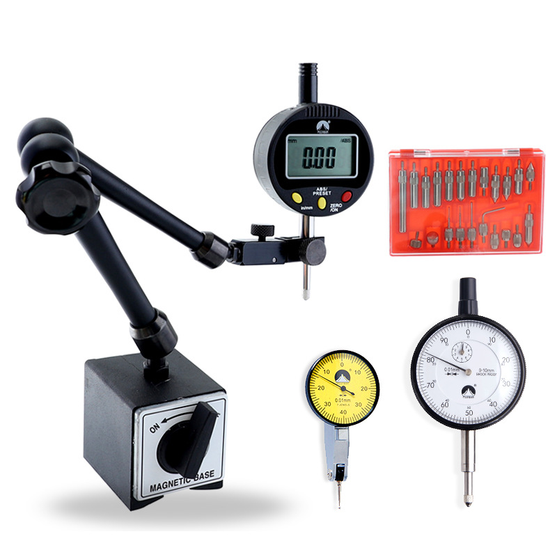 百分表磁性表座 万向磁力表座 机械磁力表座配杠杆百分表千分表