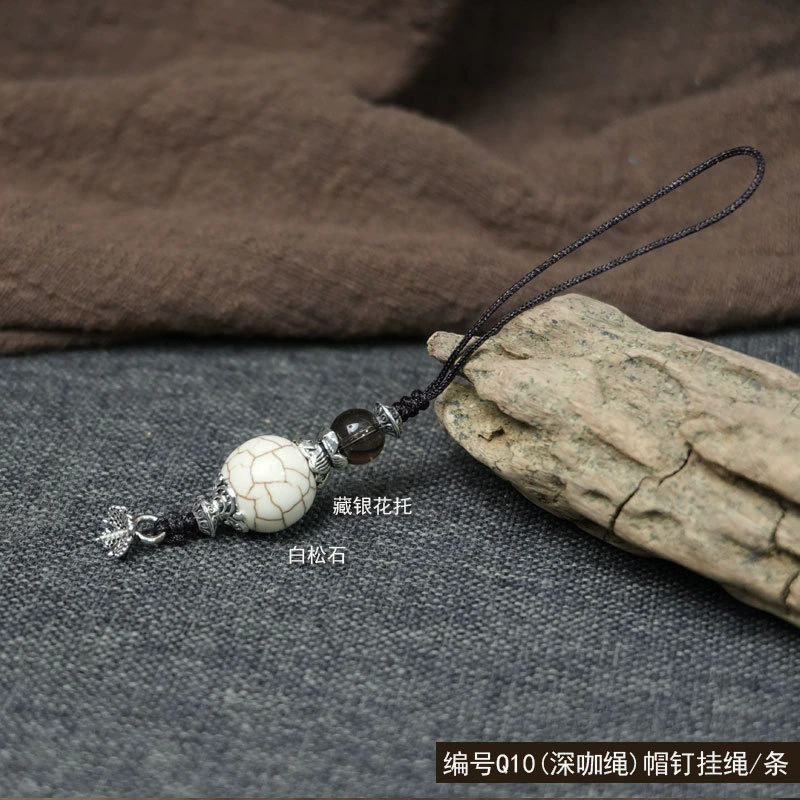 Genuine woven strap handmade, accessories walnut, pendant, DIY