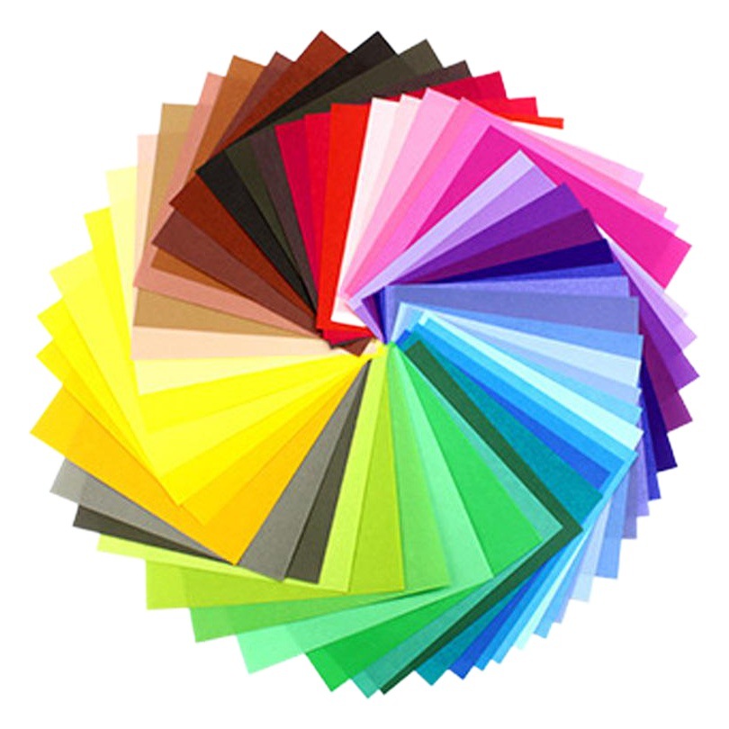 El papel de papel hecho a mano del color de los nuevos niños al por mayor de DIY del papel-corte el color del material 15*15CM50