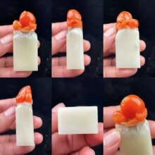 寿山芙蓉石雕刻钮头石榴书画闲章文创礼品金石篆刻姓名印章收藏品