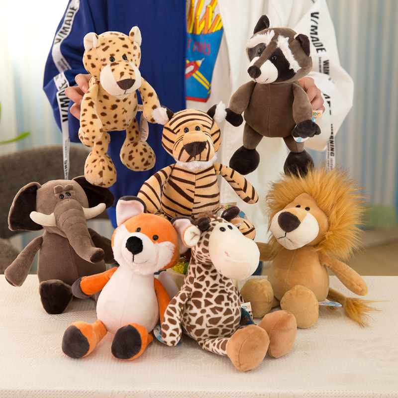 Forest Animal Doll Giraffe Lion Monkey Dog Tiger Activity Gift Kidsren's Birthday Plush Toy