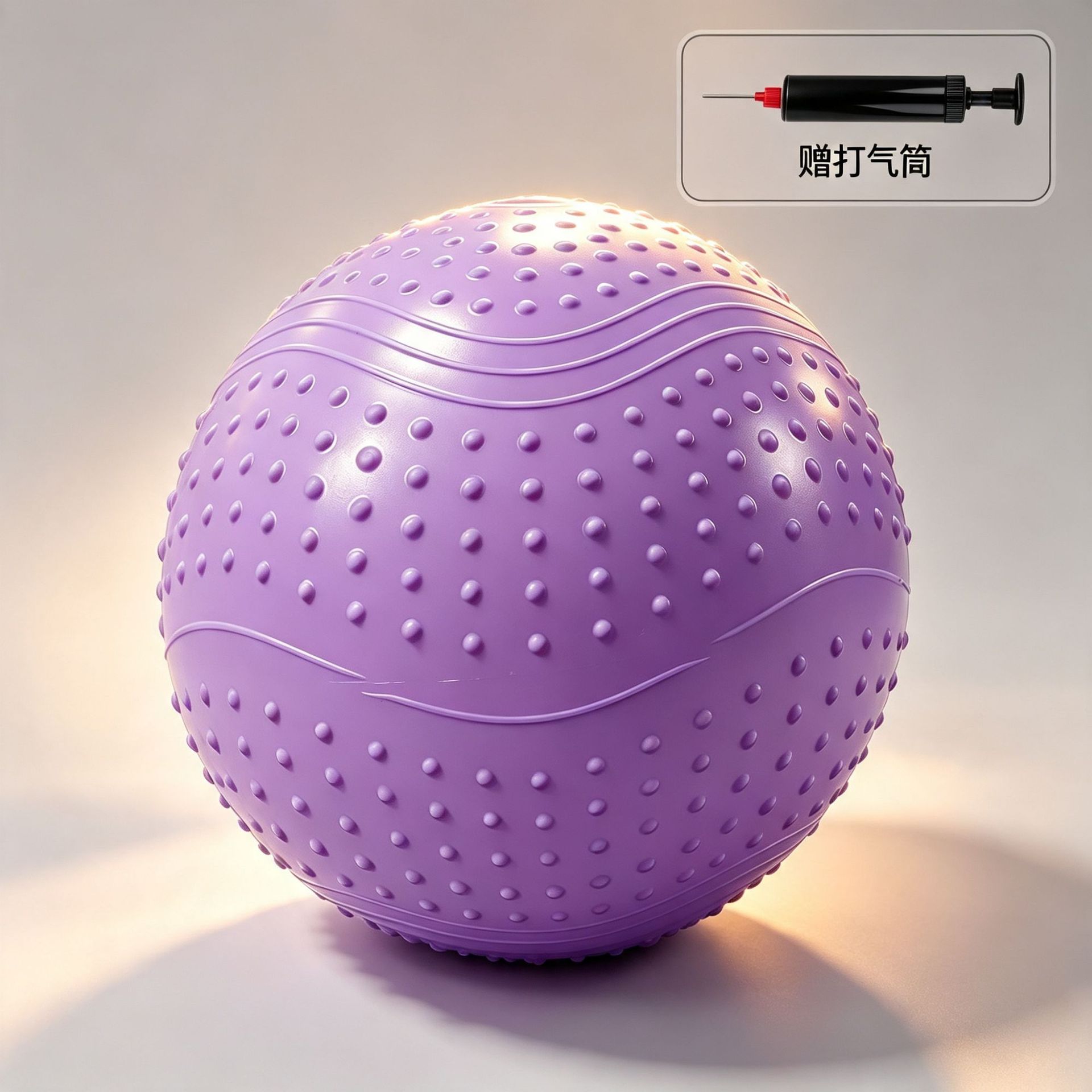 Pelota de Pilates Anti-explosión PVC Masaje 3D convexo para fitness y yoga image 7