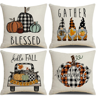 Amazon's Best-Selling Pumpkin Car Ginkgo Leaf Pillow Case Cross-Border Autumn Home Decoration Pillow Sofa Cover Cushion Pillow