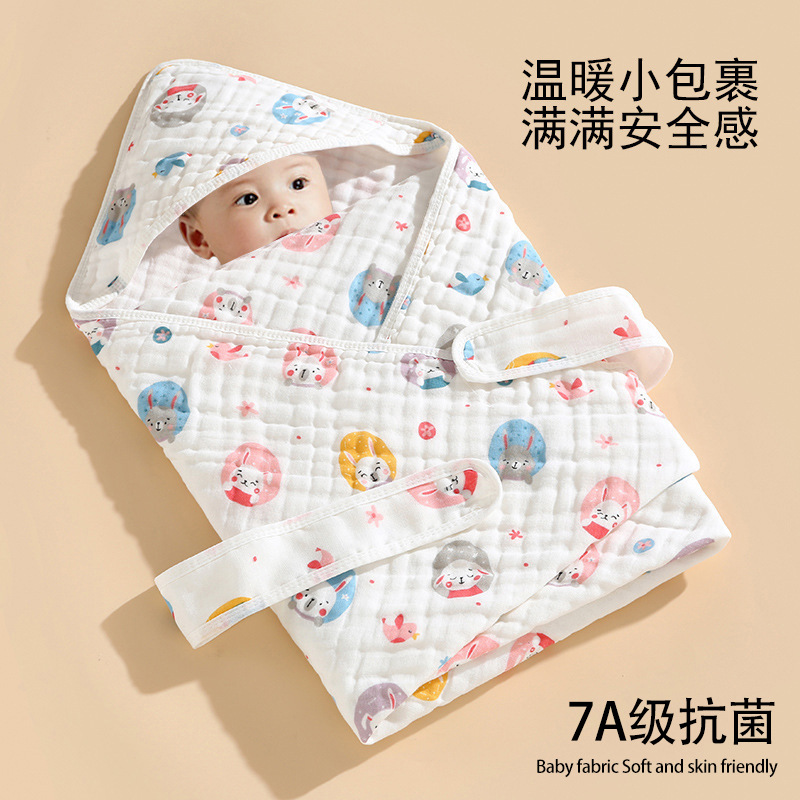Baby's Six-Layer Cotton Gauze Bag Quilt Soft Class A Cotton Gauze Blanket Spring Thin Newborn Quilt