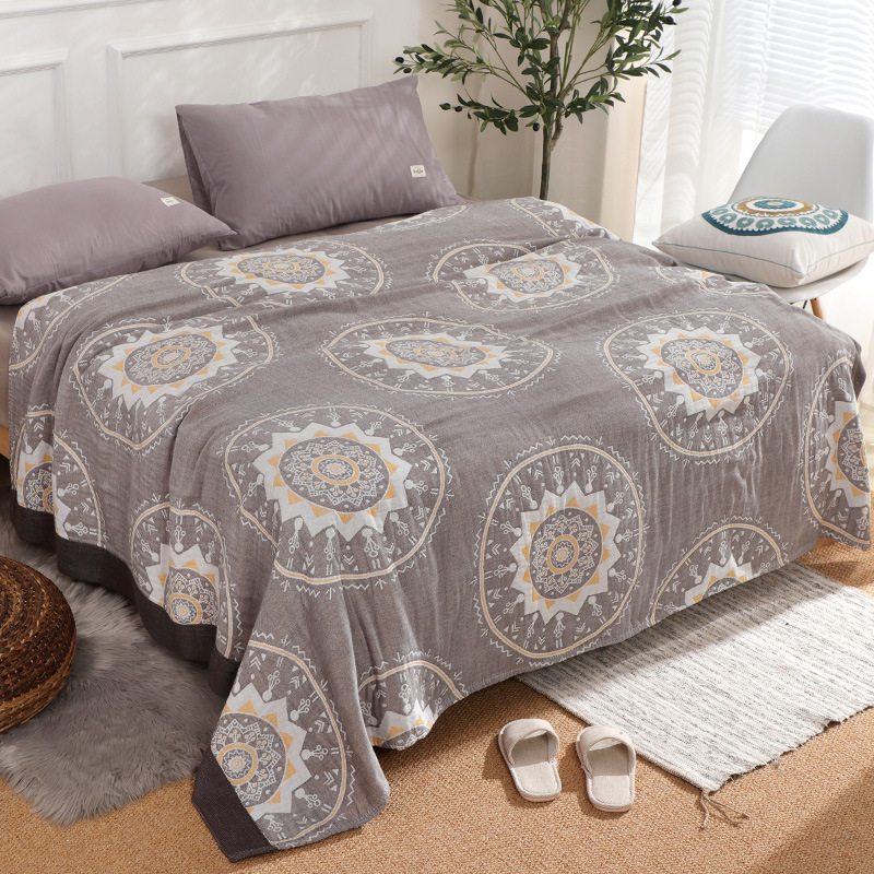 四层纱布竹棉毛巾被高阳厂家批发定制 夏季毛巾毯空调被盖毯床盖|ms