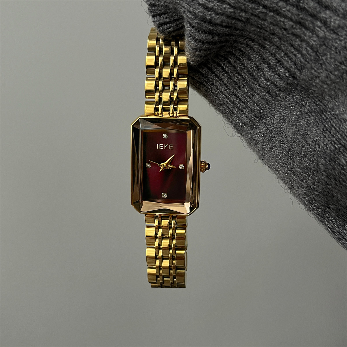 Casual Luxurious Square Mens Pearl Necklace Quartz Watch display picture 8