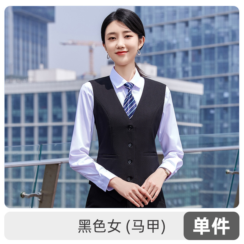 여성용 검은 조끼