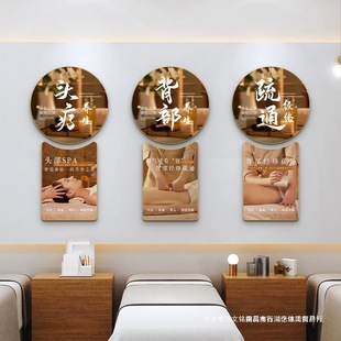 养生馆挂画推拿馆理疗馆墙面装饰刮痧针灸装饰画足疗馆头疗馆壁画-阿里巴巴