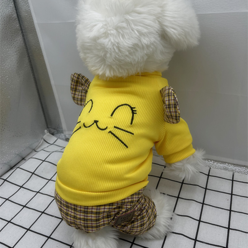 秋冬新款寵物衣服泰迪比熊博美約克夏雪納瑞貴賓小狗狗四腳棉衣服