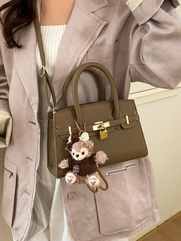 Bolso para mujeres 2026 nuevo estilo de alto nivel lichi estampado bolso de platino portátil de alto nivel de moda versátil bolso de hombro inclinado