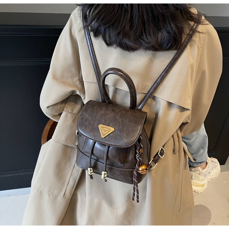 This is a new, stylish, mini, lightweight and cute shopping backpack for girls in the autumn of 2024 undefined