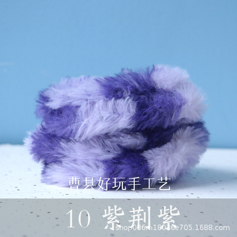 Suministro directo de fábrica 20mm imitación conejo felpa trenzado palo súper grueso súper densa hecha a mano DIY muñeca pequeña leche perro raíz pelo al por mayor