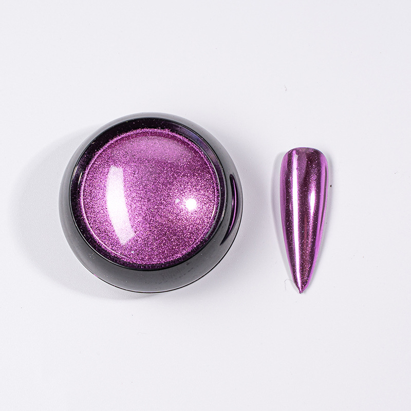 TikTok mismo Rainbow Mirror harina agua ondulación espejo mágico polvo al por mayor En stock suministro transfronterizo de uñas sólido espejo mágico polvo