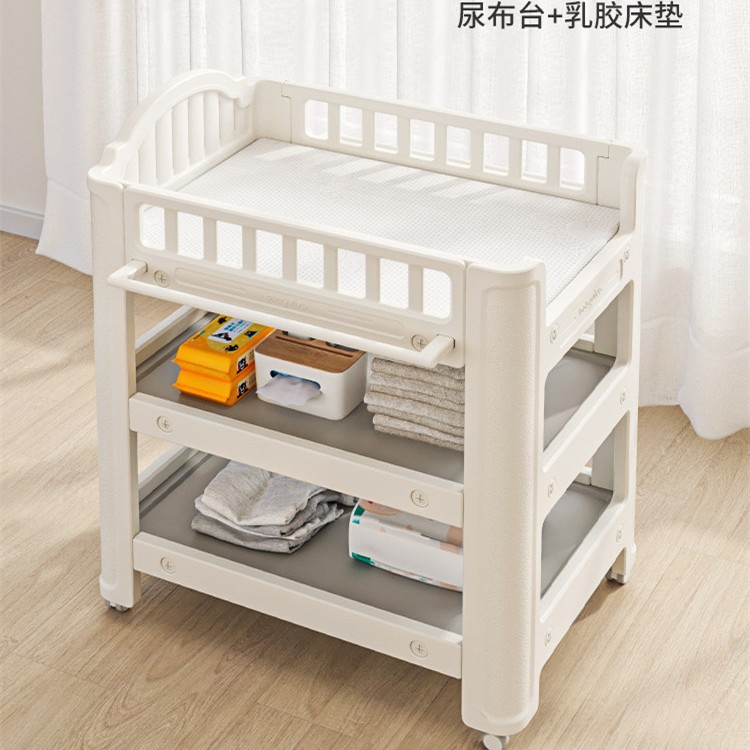 Mesa de pañales para bebés Babyviva Mesa de cuidado para tocar para bebés Cambio de pañales Cuna de baño para recién nacidos extraíble