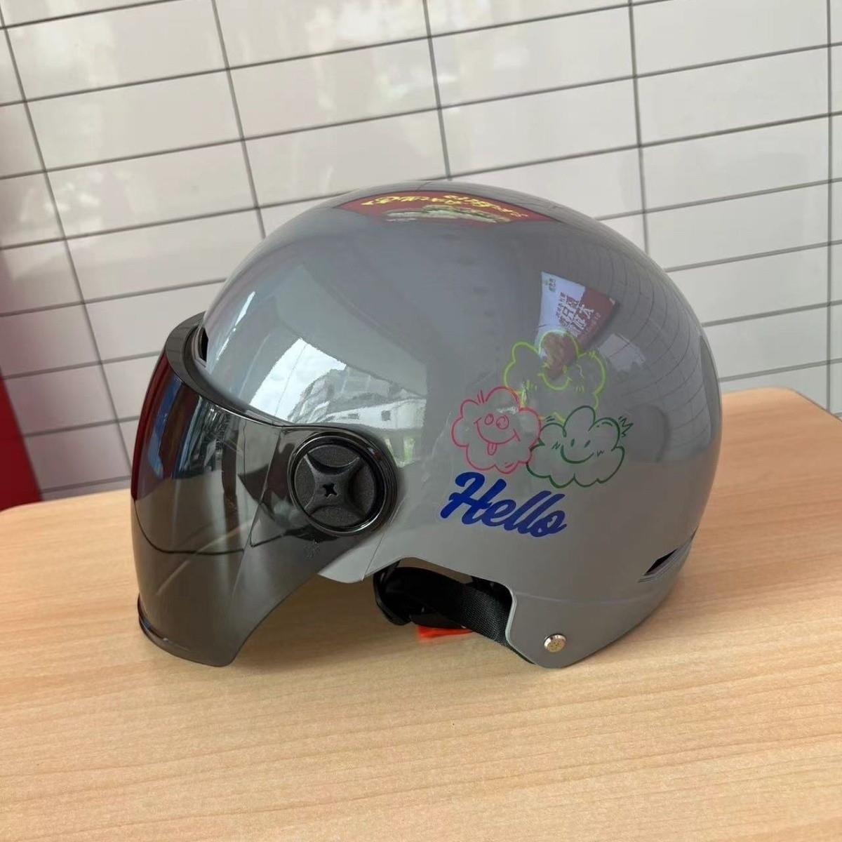 Newly certified electric vehicle helmet, winter electric scooter motorcycle half helmet, unisex all-season safety helmet