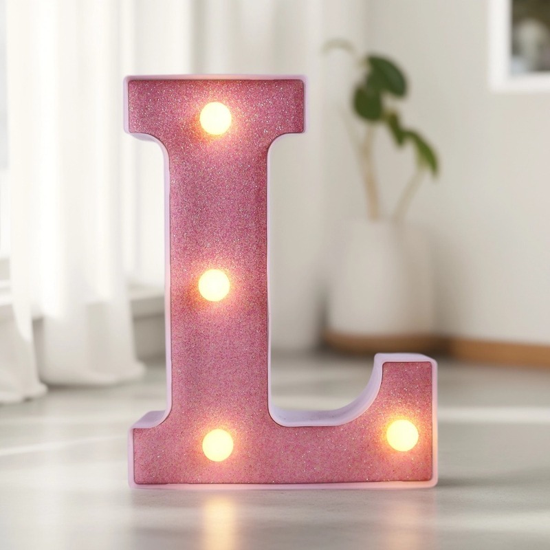 大型 22 センチメートルレターライトピンク発光数字 0-9led ライトマリーミーのプロポーズ告白ライトラブライトサイン|undefined