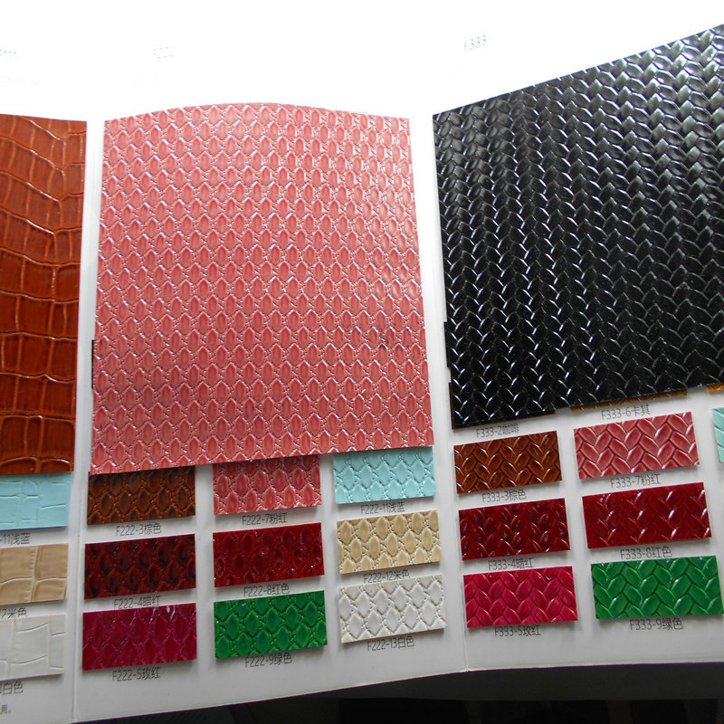 水晶镜面草席纹PU人造革编织纹PU皮革鳄鱼纹石头纹复古双色PU皮料