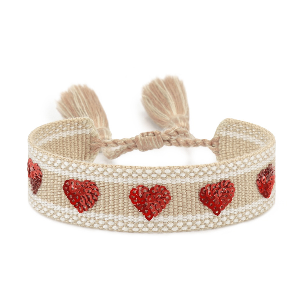 7g Weight Stretch Adjustable Clasp Closure Type Drawstring Bracelets Classification Polyester Chain Material Cord String Chain Type 1 Piece Quantity Holiday, Daily Occasion cord Material Devil's Eye, Heart Shape Pattern All Seasons Season Women's Gender Casual Style, Simple Style style Casual Style Simple Style Devil's Eye Heart Shape Cord Cord String Stretch Adjustable String Bracelets Wholesale 12