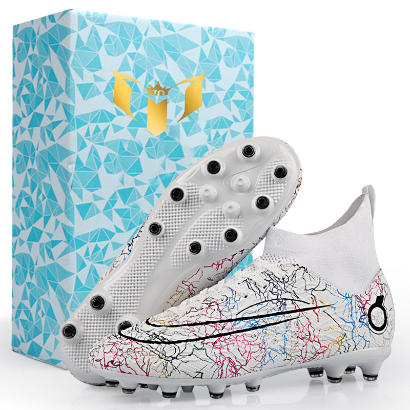 Commercio estero transfrontaliero scarpe da calcio alte da uomo giovani unghie rotte tf unghie lunghe ag scarpe da allenamento per competizioni sportive per studenti all'ingrosso_voghion.com