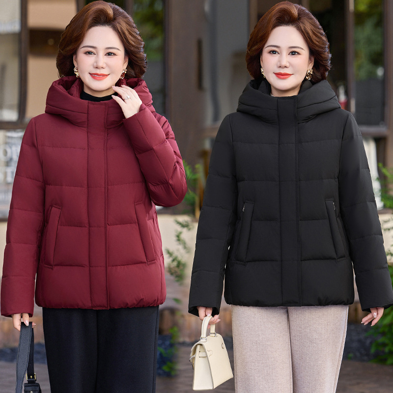 High-end fashion short down jacket for women, winter new thickened warm hooded down coat High-end fashion short down jacket for women, winter new thickened warm hooded down coat